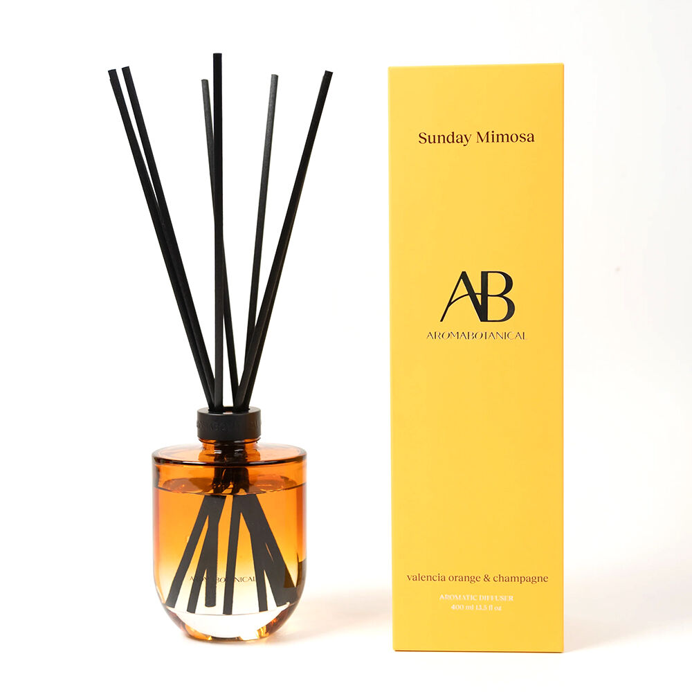 Aromabotanical 400mL Sunday Mimosa Valencia Orange Scent Fragrance Reed Diffuser