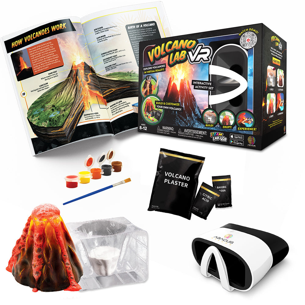 Abacus 2.0 Volcano Lab VR Kids Learning Building Activity Steam Fun Toy 8y+ — image 2