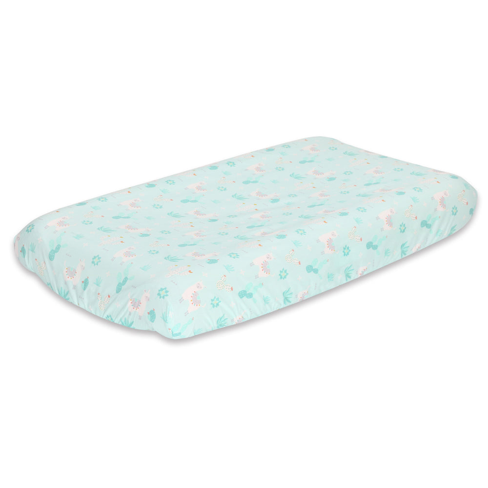 The Peanutshell Little Llama Cotton Bassinet Sheet 40x80cm Baby Bedding (2 Pieces)