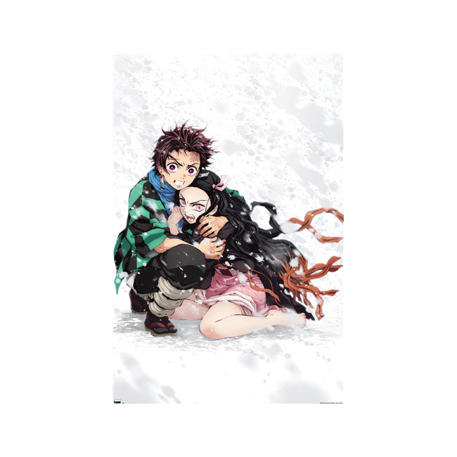 Impact Merch Demon Slayer Tanjiro & Nezuko Snow Regular Sized Poster 92x61cm