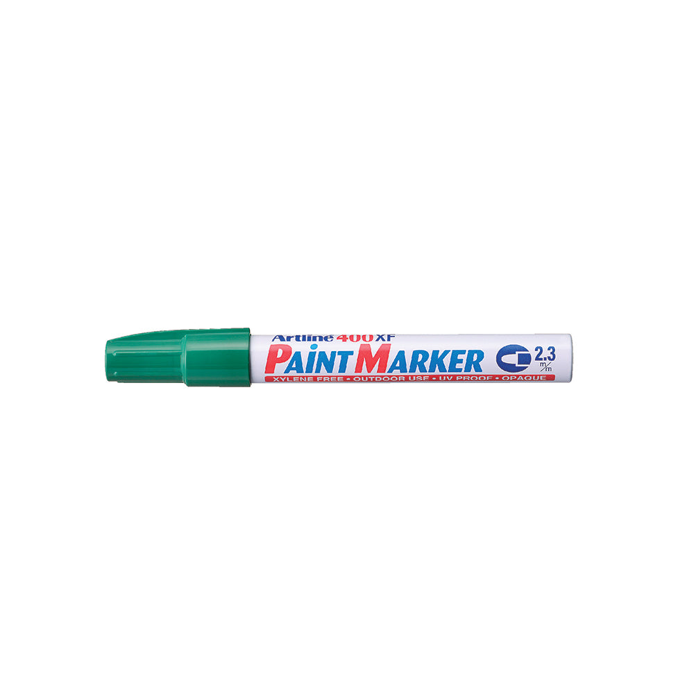 Artline 400 Permanent Paint Marker 2.3mm Bullet Nib Fade Proof Pen Green (12 Pack) — image 2