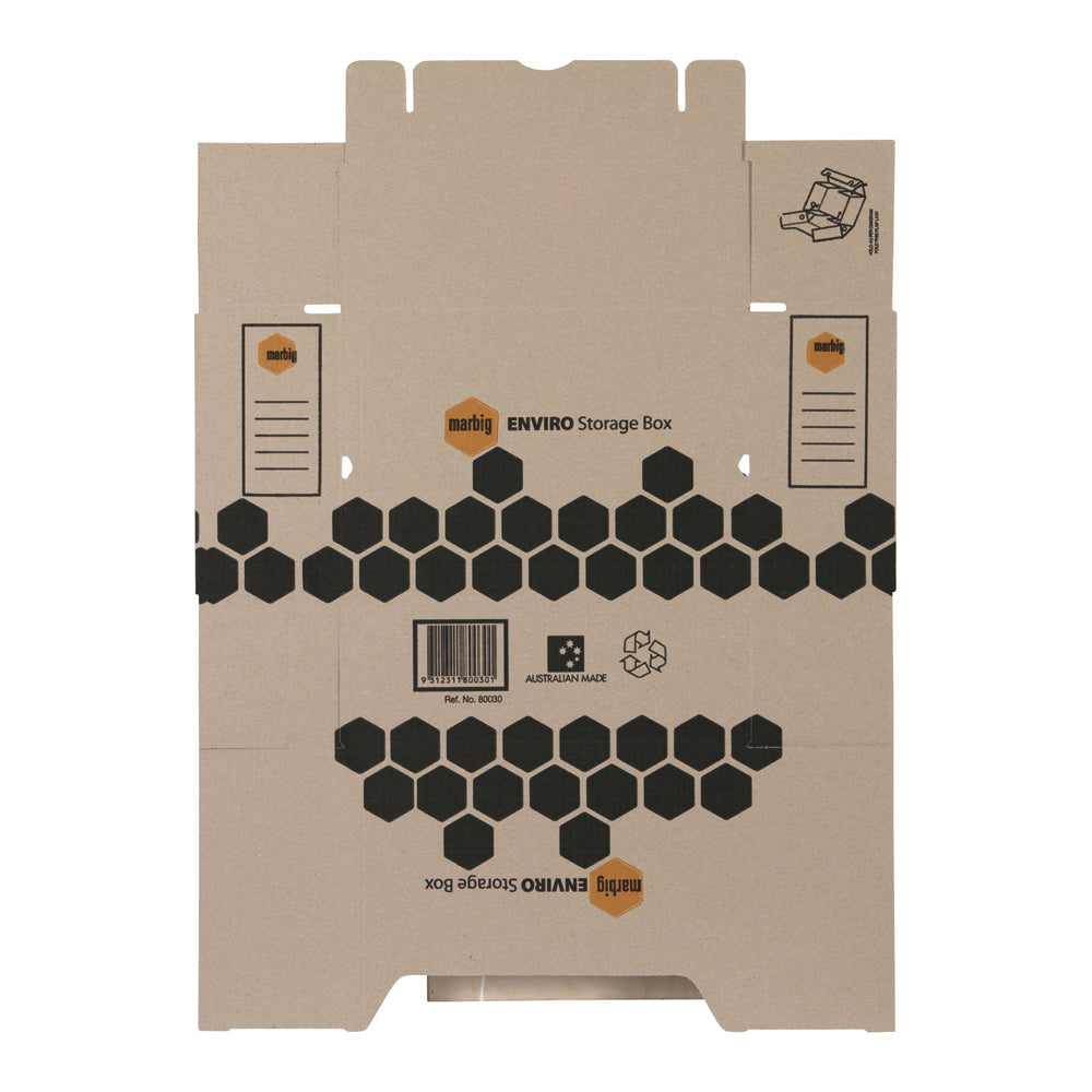 Marbig Enviro 37.5cm Storage Box File/Filing Fooscap-Size Document Organiser — image 3