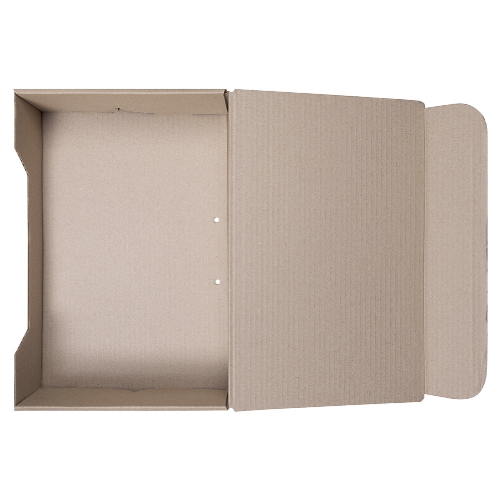 Marbig Enviro Foolscap Files/Document Transfer Box Storage Organiser Brown