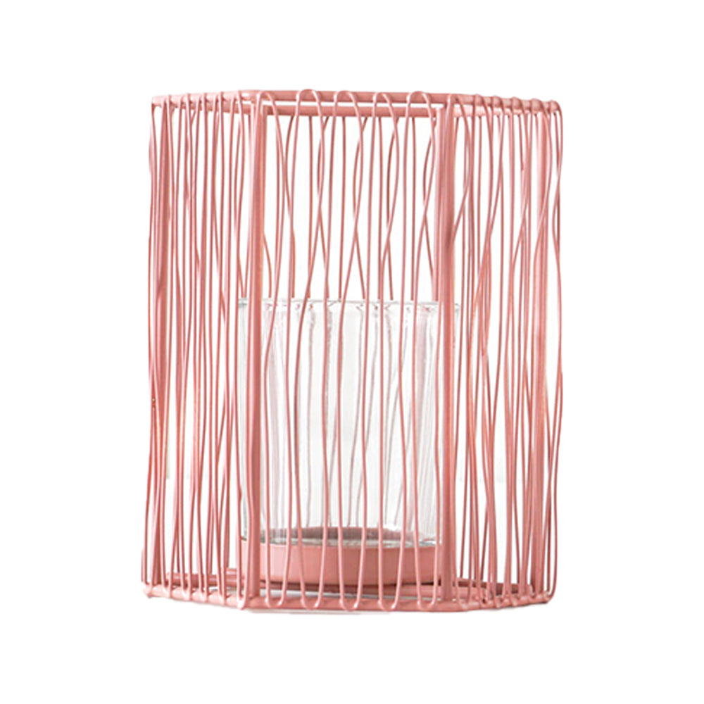 Rayell Votive Candle Holder Metal/Iron Large Rose 12x16x11cm Home Decor