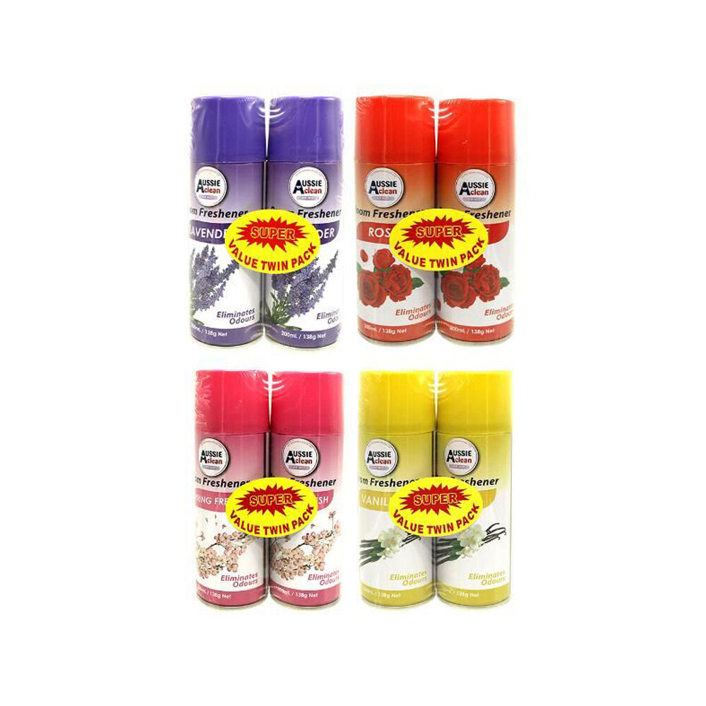 Aussie Clean Air Freshener Value Twin Pack Room Spray Odour Eliminator Assorted — image 2