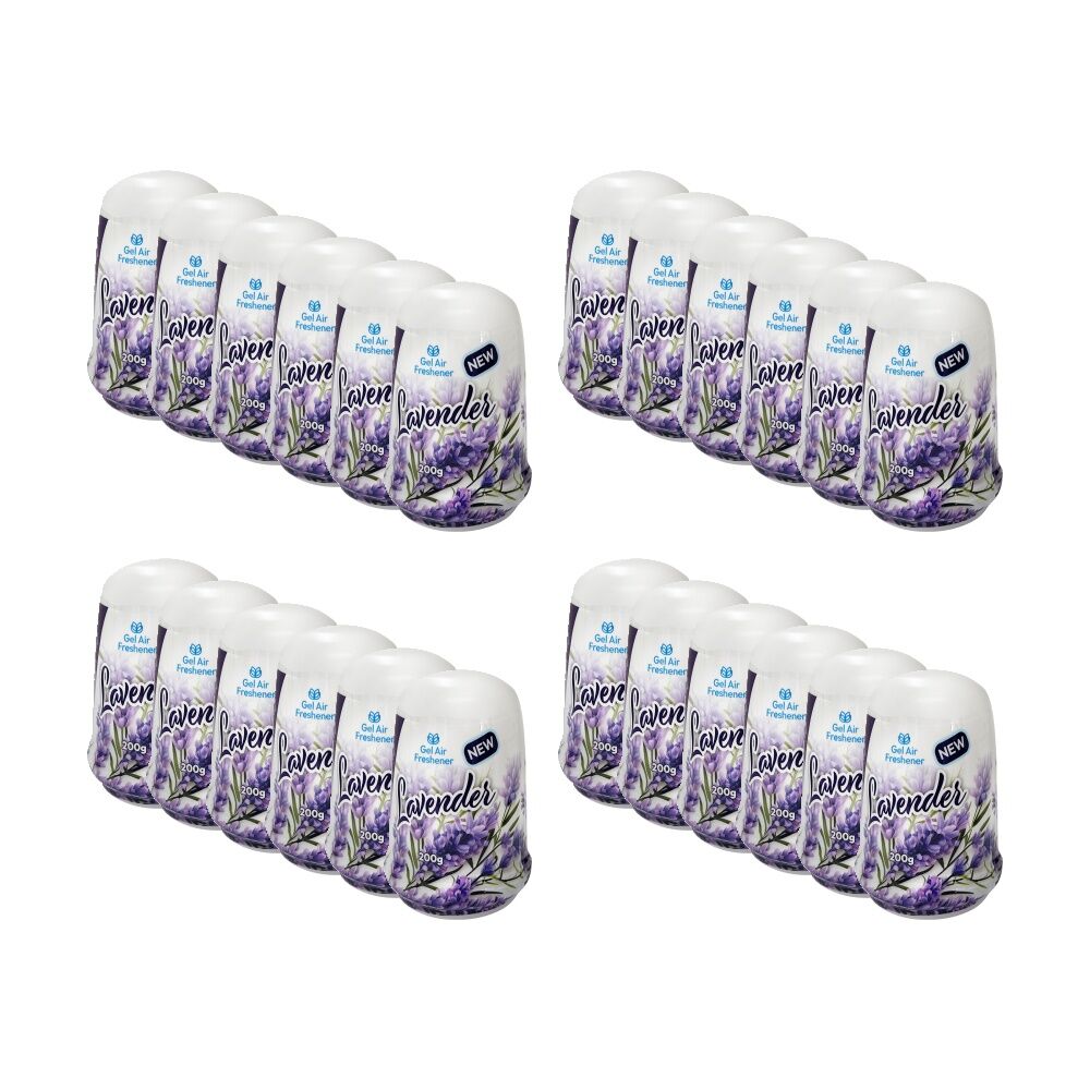 Cleana Air Fresh Cone Gel Room Freshener 200g Lavender/Floral Fragrance (24 Pack)