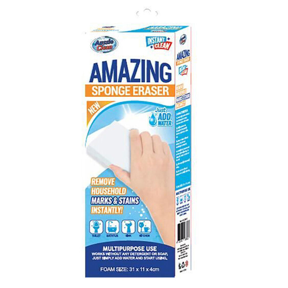 Aussie Clean Amazing Multipurpose Sponge Eraser Cleaning Sponge 31x11cm White