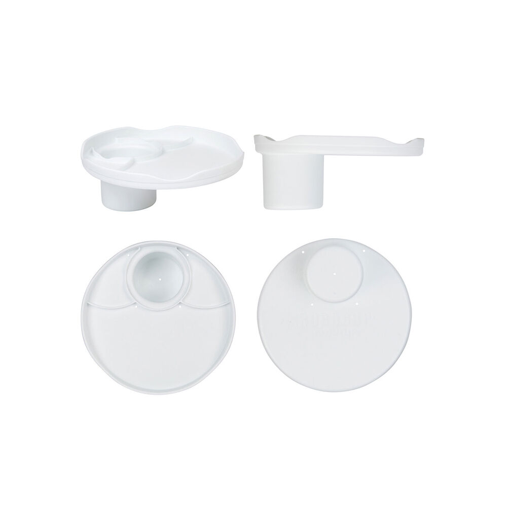 Robocup Multi-Section Camping/Travel Plate Reusable Non-Slip 21.6cm White — image 6