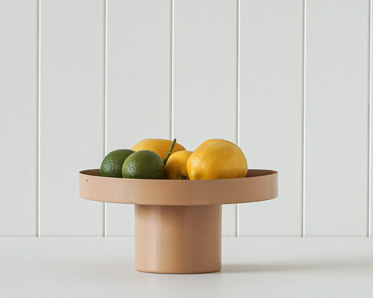 Rayell Cormac Mocha Tray Home Decor Plant/Food Display Stand Metal 25x25x12cm — image 2