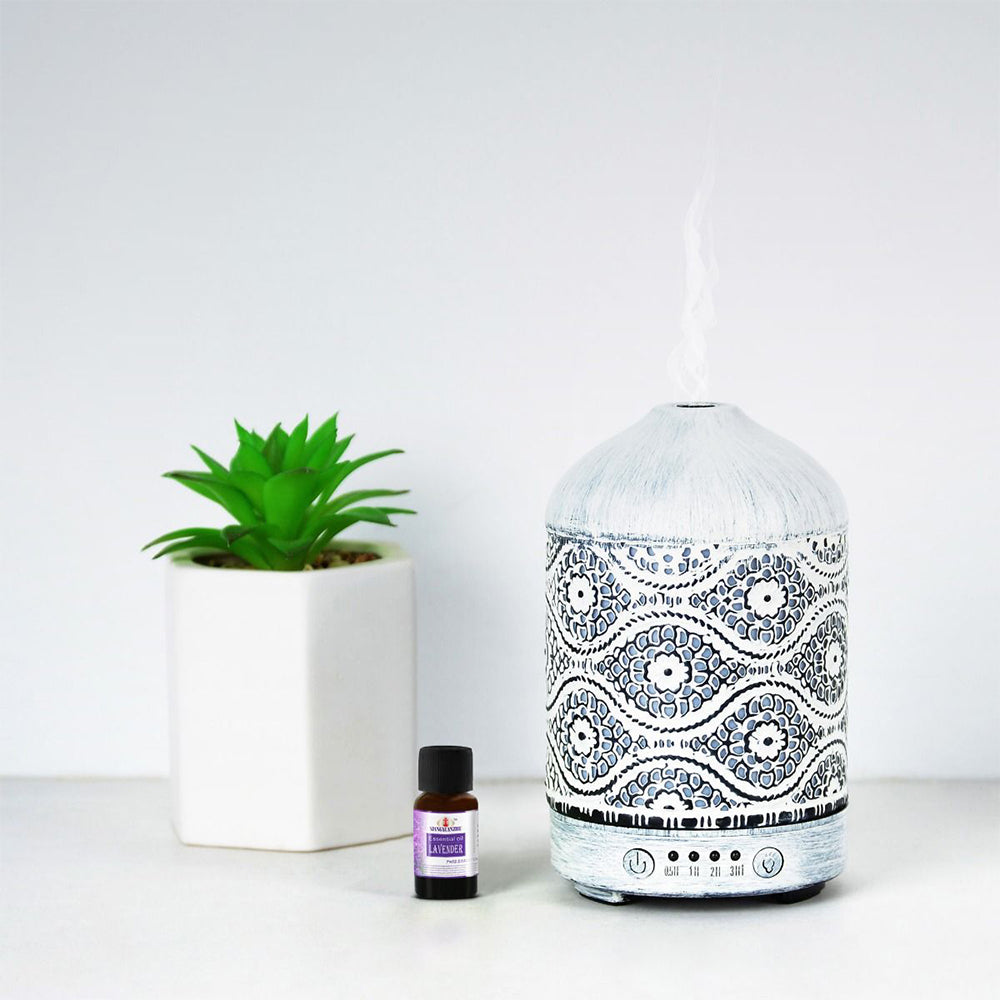 Activiva 100ml Electric LED Aroma/Fragrance Diffuser/Humidifier Metal Vintage WT — image 2