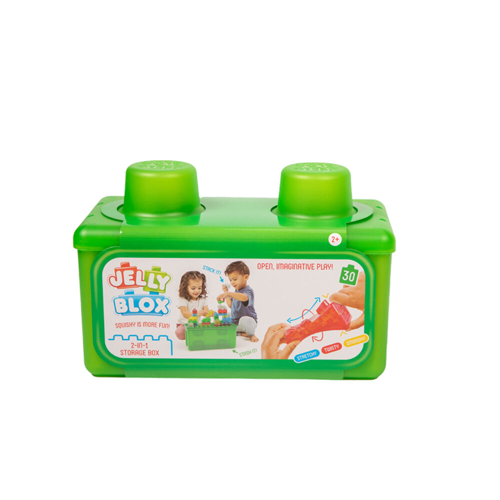 Wahu Jelly Blox Stash & Stack 2-in-1 Squishy Sensory Blocks Toy w/ Case Kids 2y+