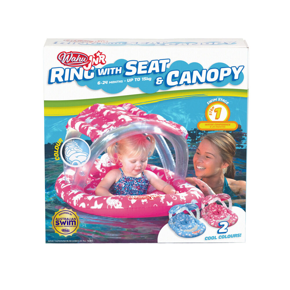 Wahu 6-24m Assorted Junior Ring With Seat and Canopy Pool Float — image 2