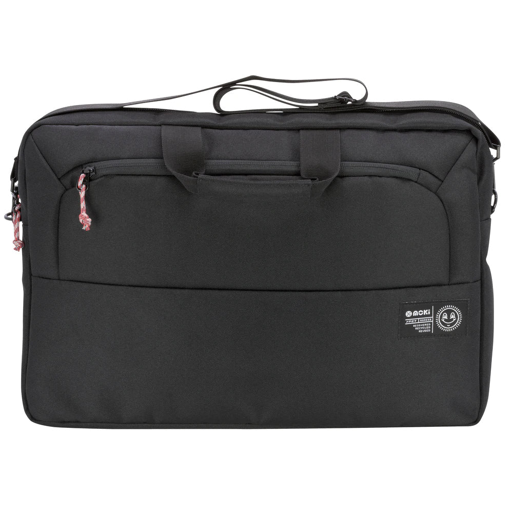 Moki rPET Series 17" Laptop/Computer Satchel/Travel Bag/Carry Case Black — image 2