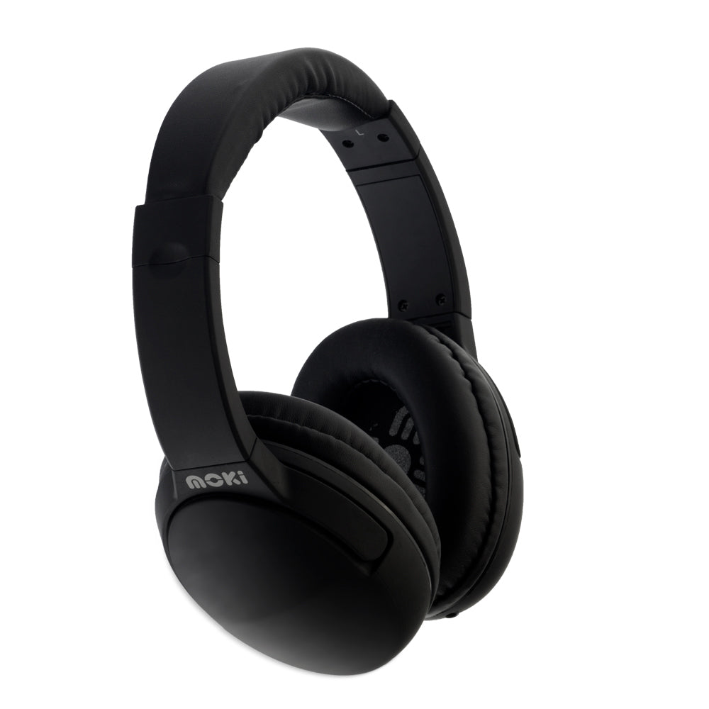 Moki Nero On Ear Black Headphones/Headband w/In-Line Mic/3.5mm Jack/1.2m Cable — image 2