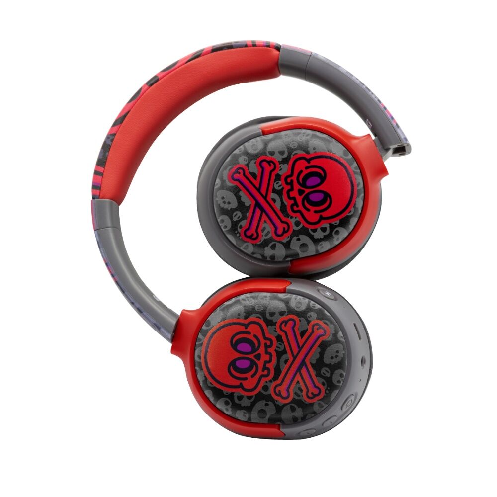 Moki Skulls Super Pop Wireless Bluetooth Over Ear Kids Headphones Vibrant — image 4