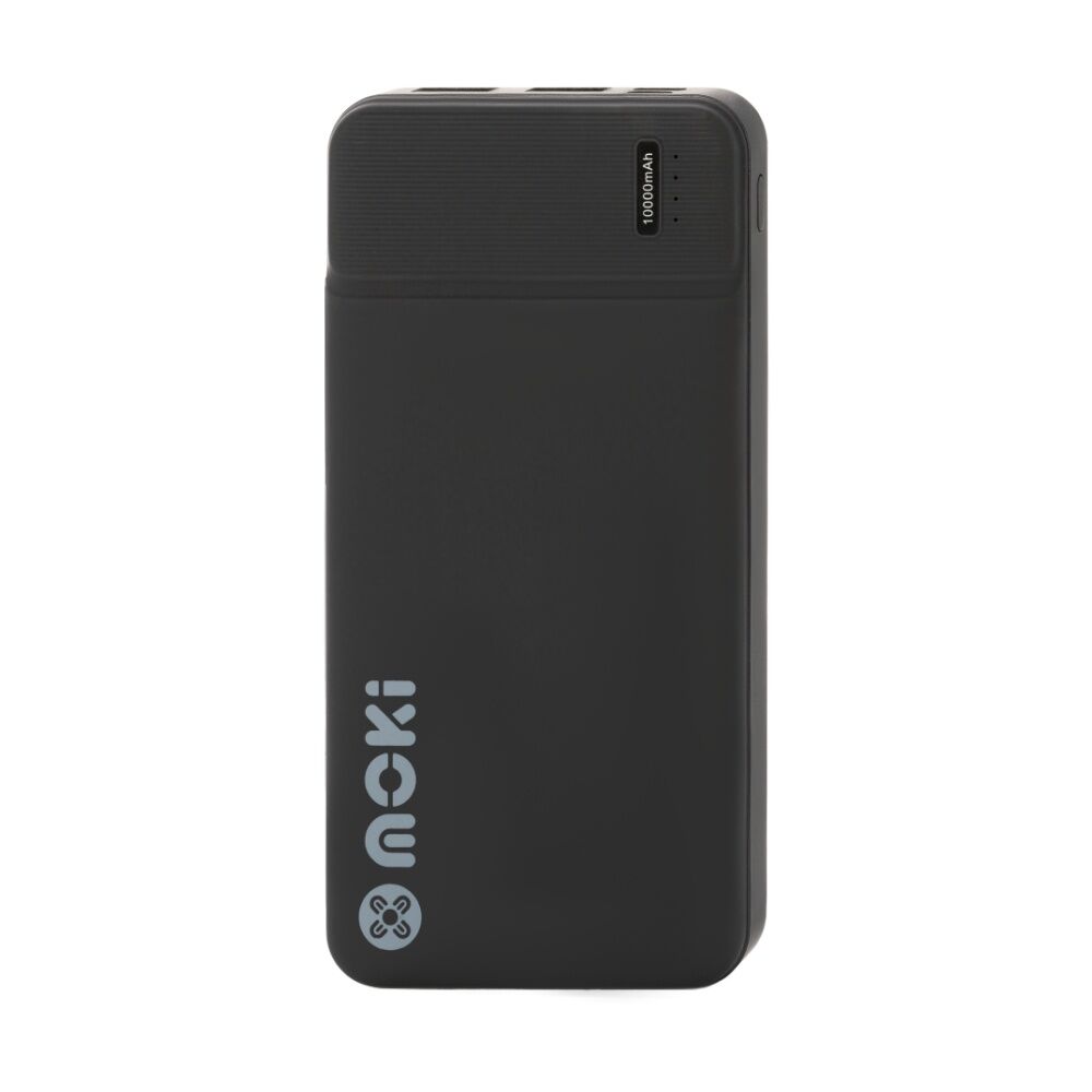 Moki 10000mAh Portable Travel Power Bank Usb-c/usb-a Compact Black