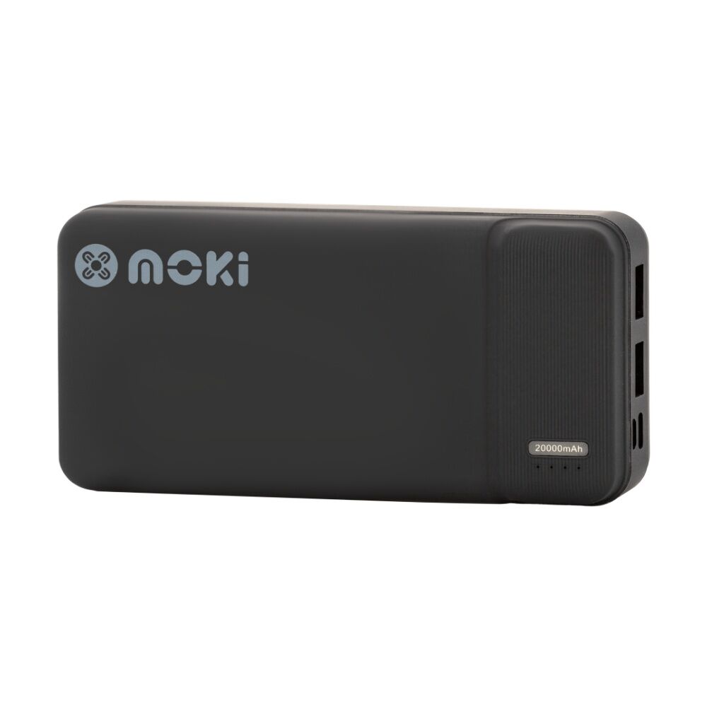 Moki 20000mAh Portable Travel Power Bank Usb-c/usb-a Compact Black — image 2