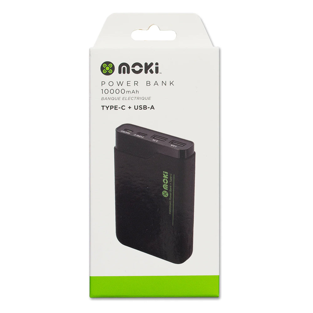 Moki 10000mAh Usb-c/usb-a Power Bank External Battery Portable Charger for Phone — image 2