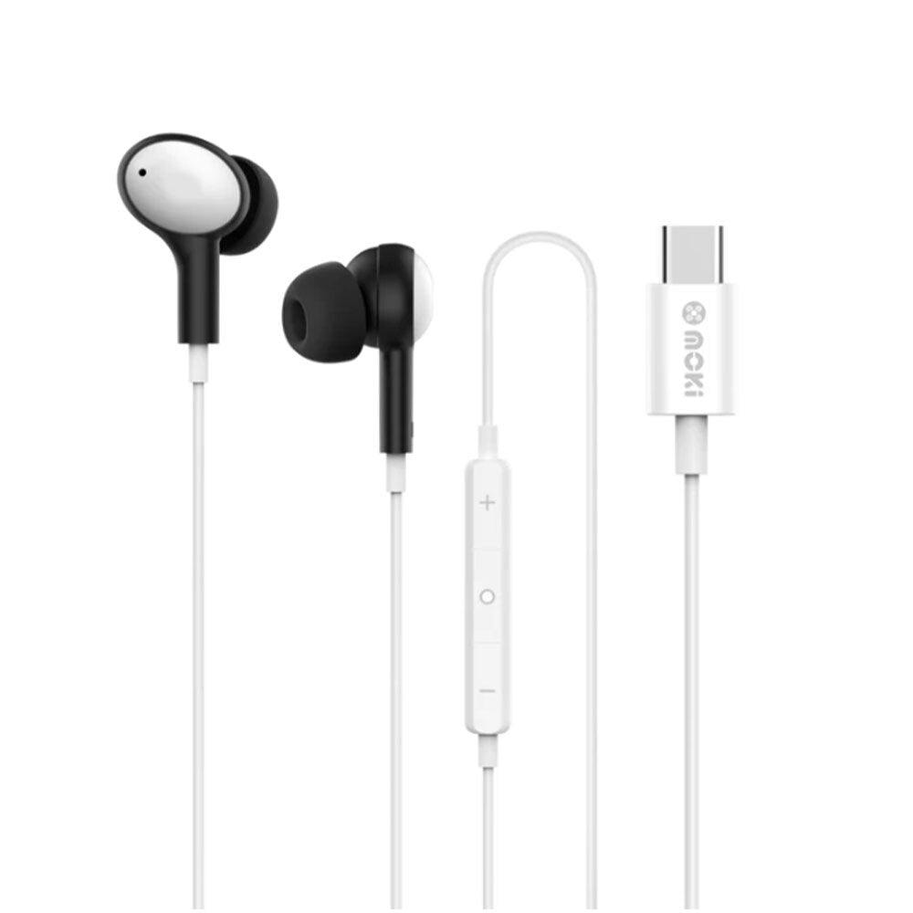 Moki Type-C Connect Earphones Inner Ear + Mic & Control Small & Lightweight (2 Pack) — image 2