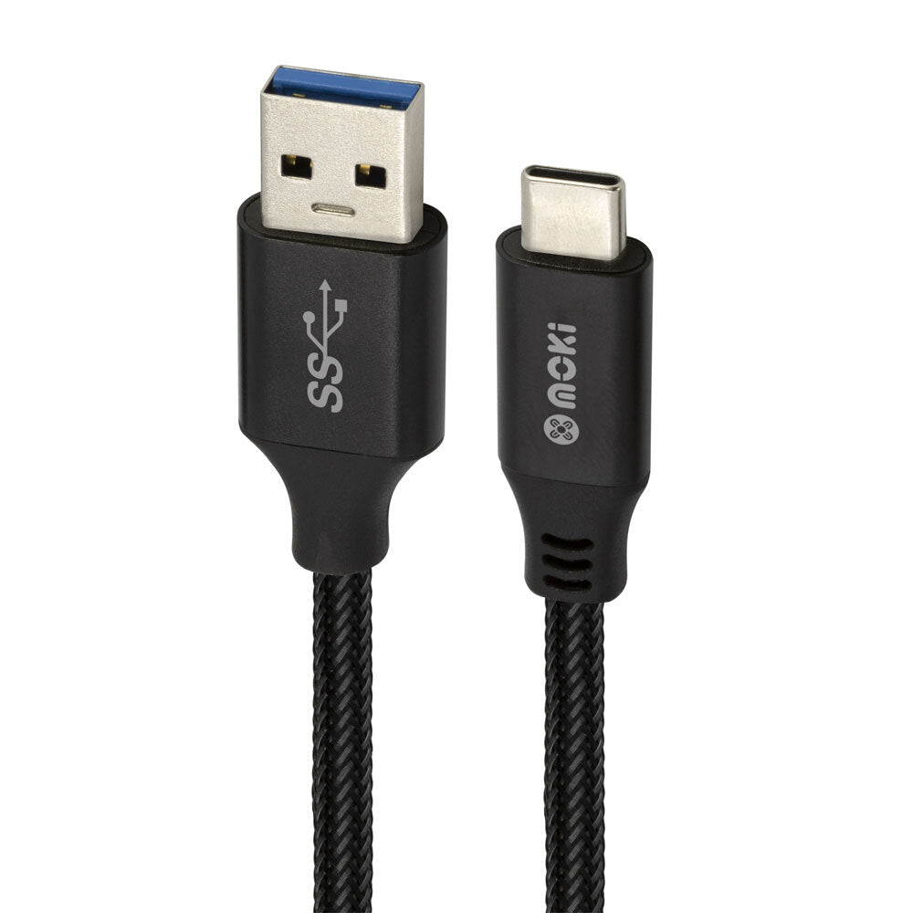 Moki SynCharge USB 3.0 Type-C to USB-A Mesh Cable For Data Transfer/Charging — image 2