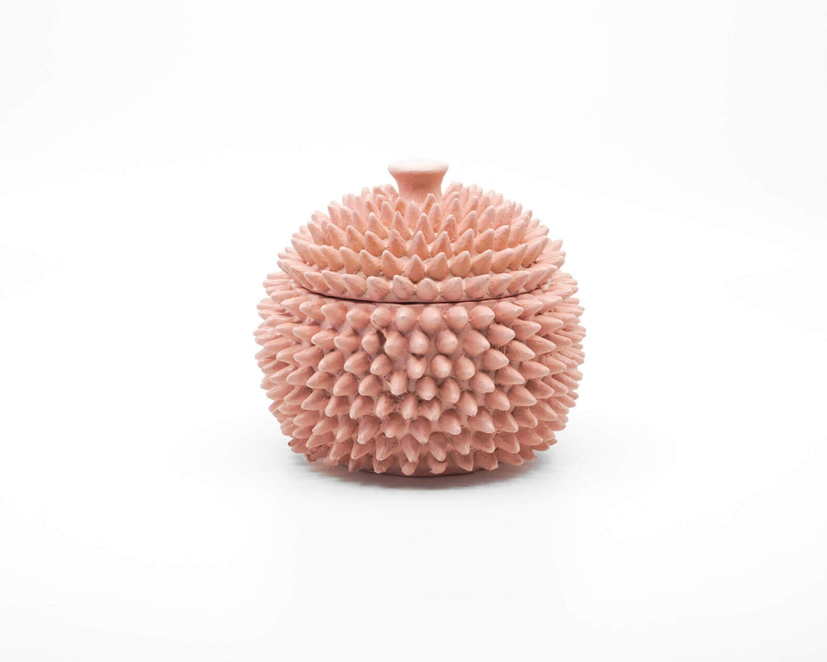 Rayell Urchin Trinket Box Small Dusty Pink Home Decor/Storage Resin 12x10x12cm