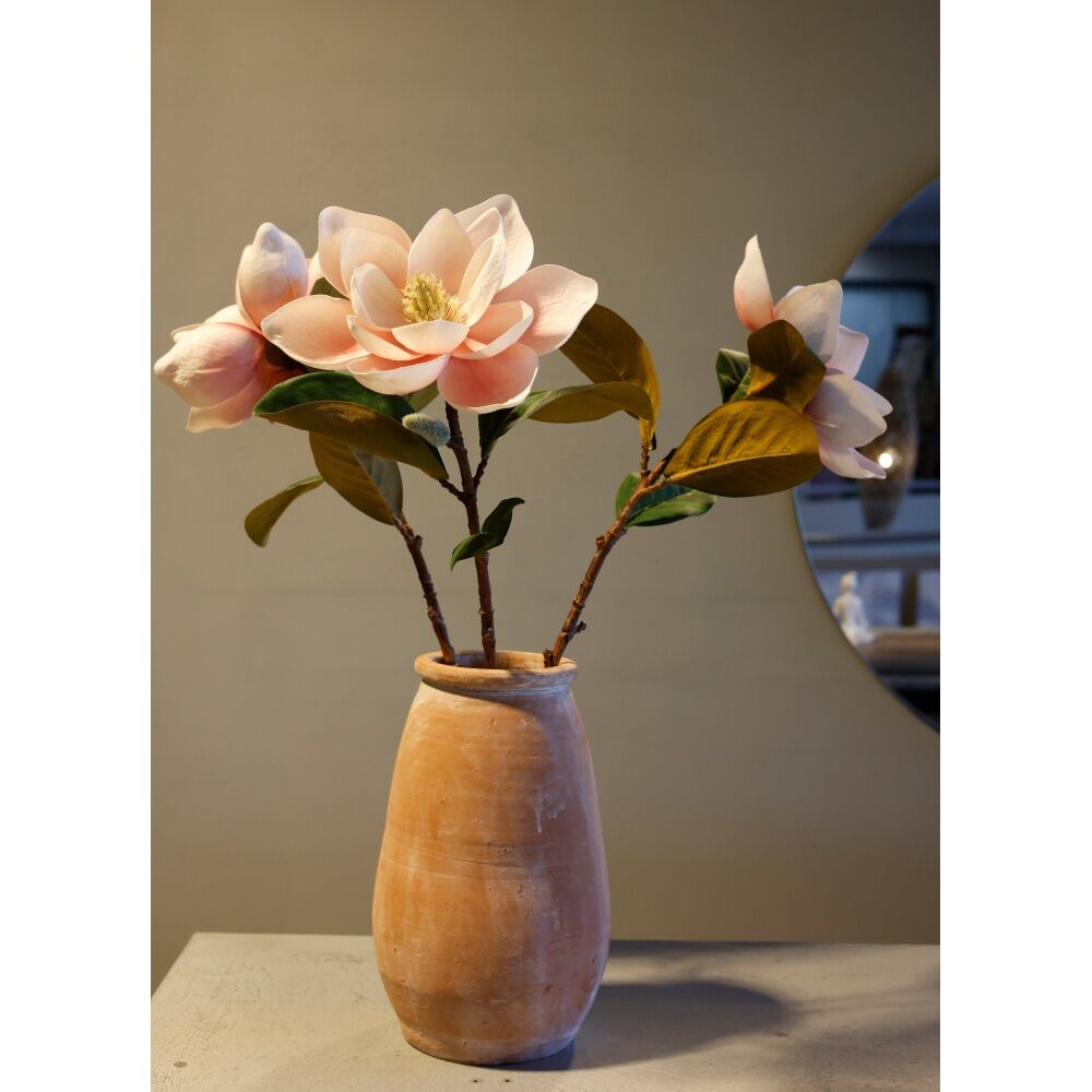Maine & Crawford Real Touch 70cm Magnolia Stem Artificial/Fake Faux Flower Pink — image 3