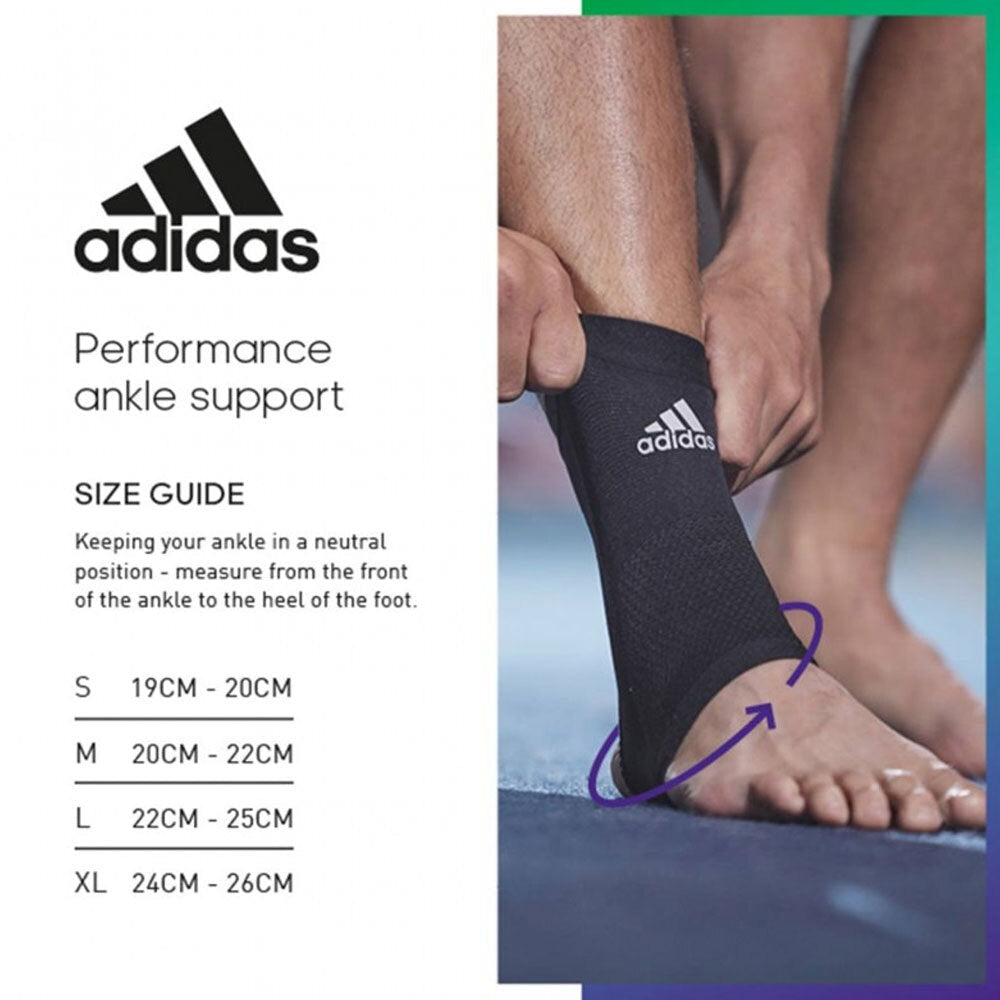 Adidas Performance Ankle/Joint Brace/Support Unisex Wear Sports/Training BLK — image 5