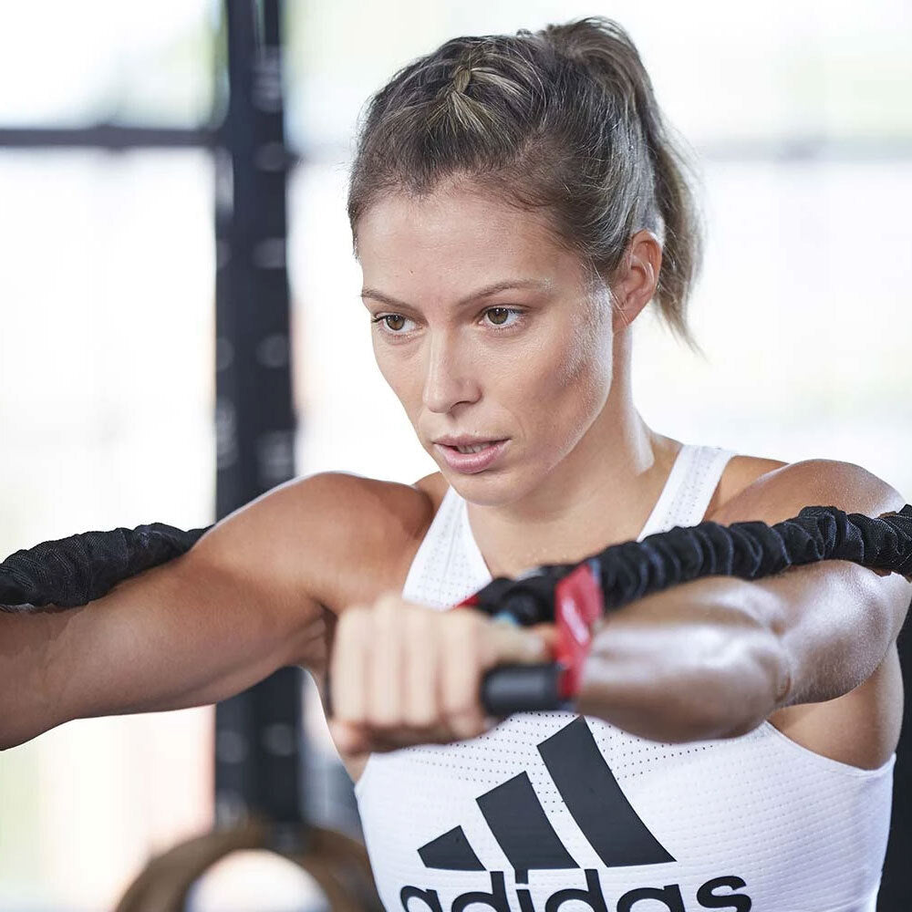 Adidas Power Tube 145cm Band Level 3 Strength/Exercise Training/Fitness Red/BLK — image 8