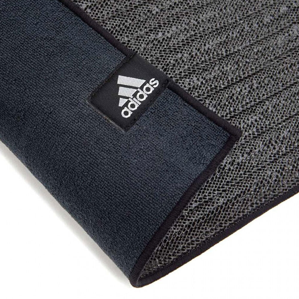 Adidas 2mm Non-Slip Lightweight/Rollable/Portable Hot Yoga Towelling Mat Black — image 3