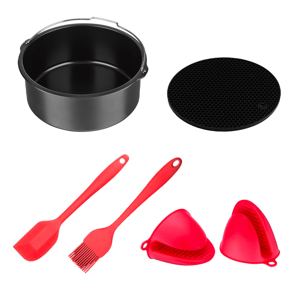 Healthy Choice 20.3cm Air Fryer Accessory Mat/Spatula/Tin/Brush/Mtt Bake Set (5 Pieces) — image 2
