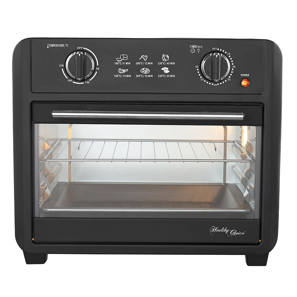 Healthy Choice Electric Convection Airfryer 23L 1700W Air Fryer Oven/Bake Black — image 5
