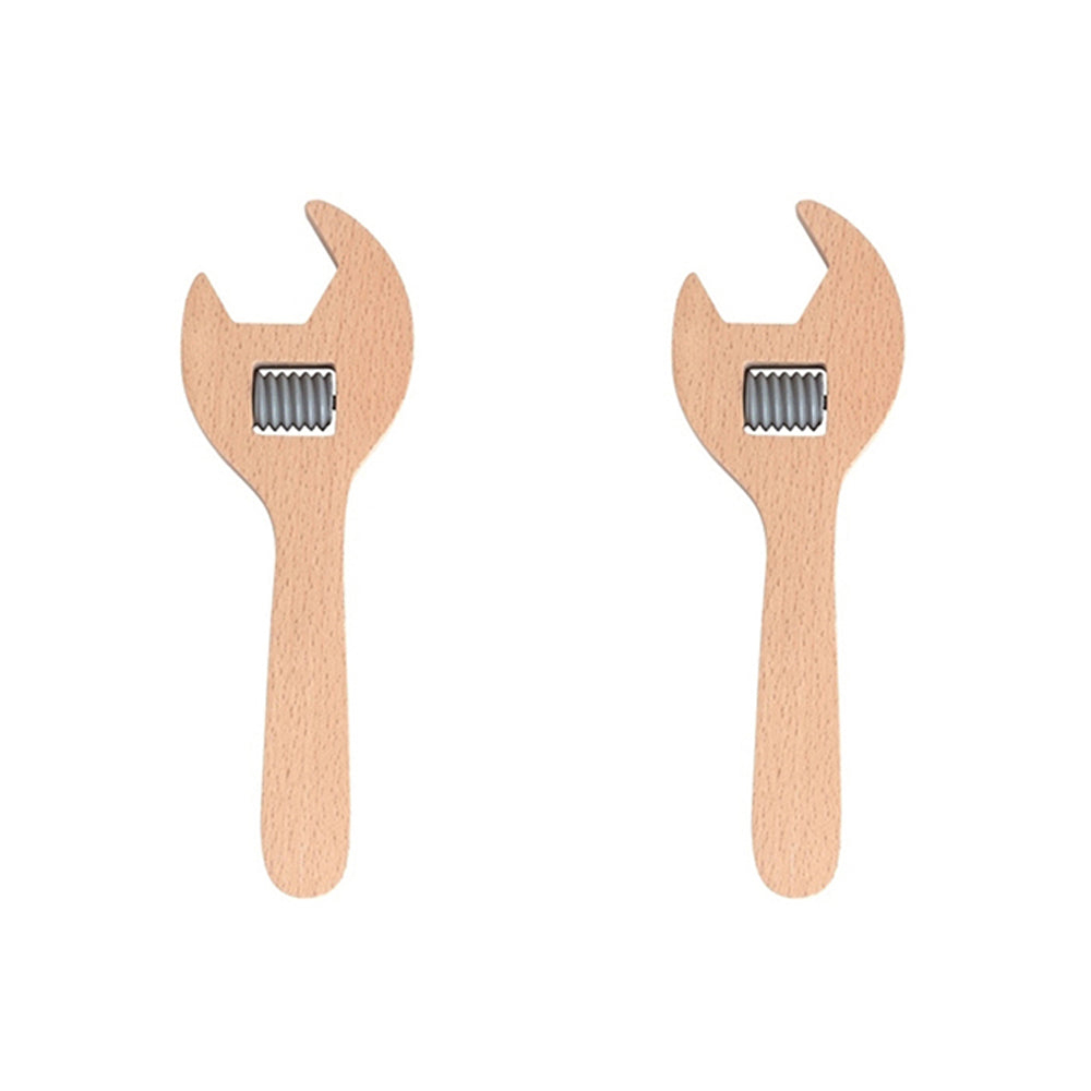 Mamamemo Workshop Tools Adjustable Spanner Kids/Children Play Wooden Toy 3+ (2 Pack)