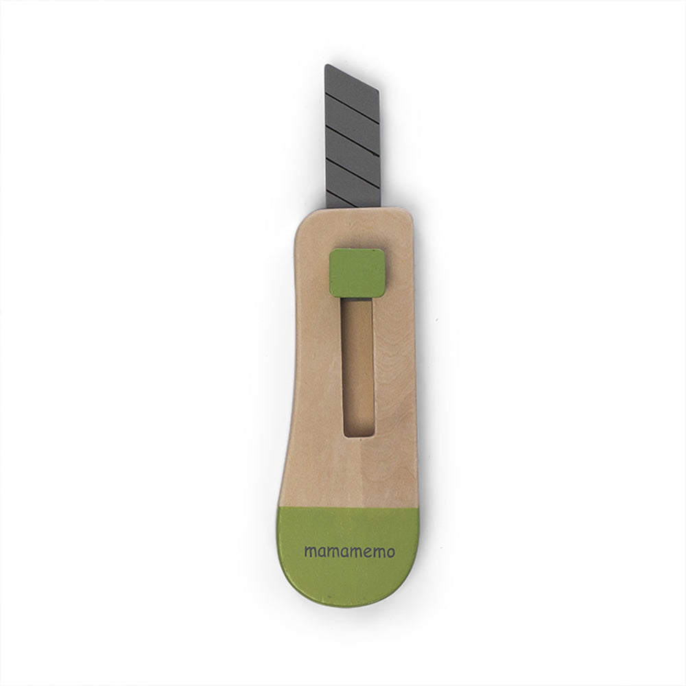 Mamamemo Workshop Tools Knife Blade/Box Kids/Children Fun Wooden Cutter Toy 3y+
