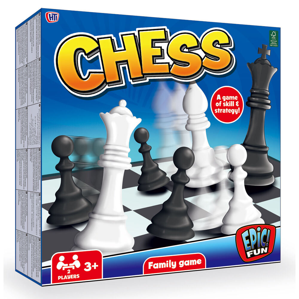 Hti Chess Board Strategy Game Educational Fun Toy Play Kids/Family 3y+