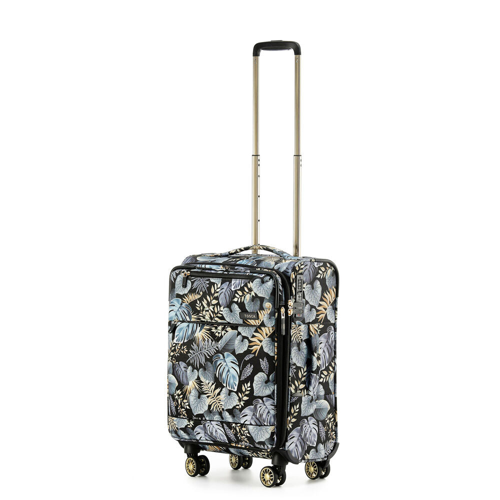 Tosca Golden Palm 54cm/48L Carry On Luggage Suitcase Travel Trolley Small — image 2