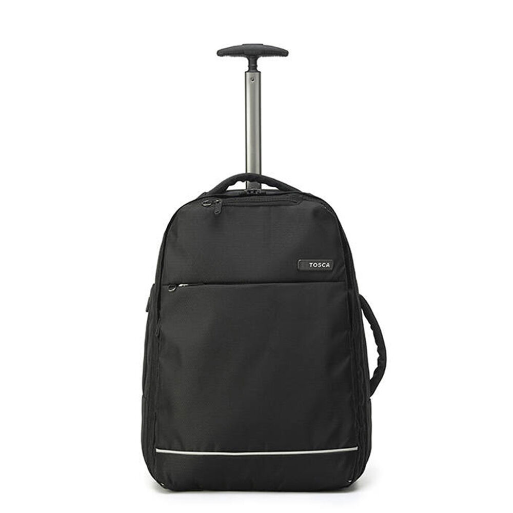 Tosca So-Lite 50cm Wheeled Travel Trolley/Backpack Carry On Duffle Bag Black