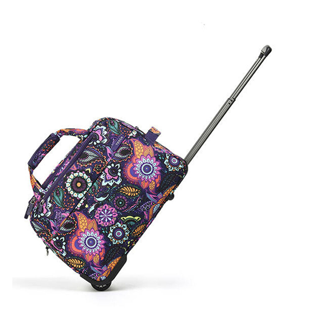 Tosca So-Lite 50cm/45L Cabin Travel Trolley Carry On Bag w/ Wheels Paisley