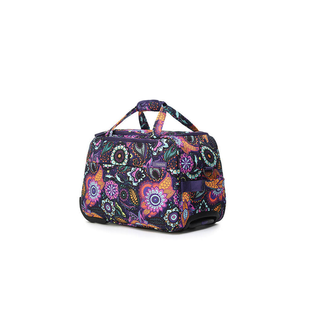 Tosca So-Lite 50cm/45L Cabin Travel Trolley Carry On Bag w/ Wheels Paisley — image 2