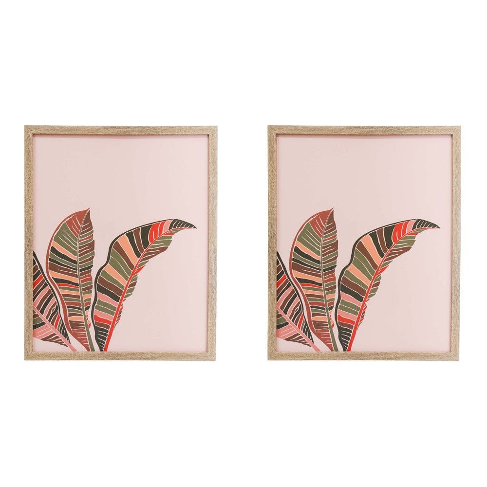 LVD Framed Print Tropicanna Home/Living Room Wall Decor 45x55cm Rectangle (2 Pack)