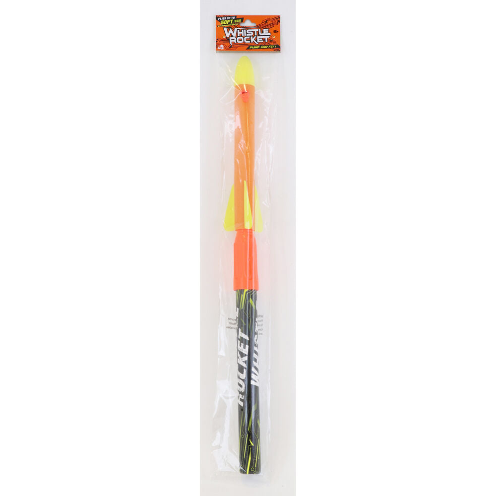 Stunt Flyer Hand Pump Whistle Rocket Kids/Child Outdoor Play Toy Assorted 6y+