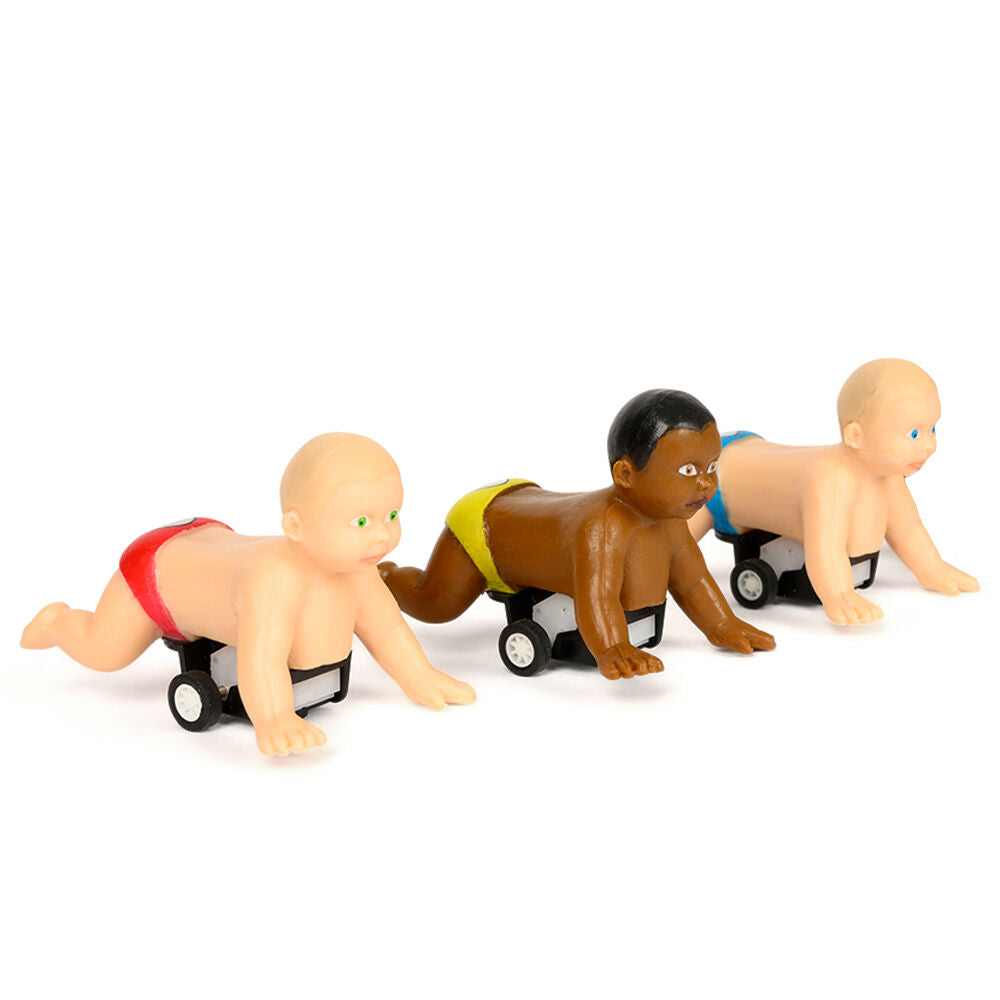 Archie Mcphee 5.7cm Pull Back Racing Babies Vinyl Plastic Race Toy Assort 3y+ — image 2