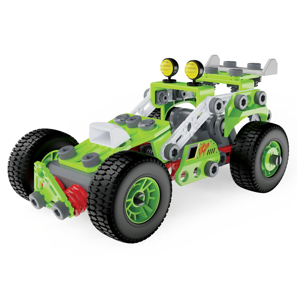 Meccano 138pc Multi Model Junior Pull Back Buggy Building Set 3 in 1 — image 4