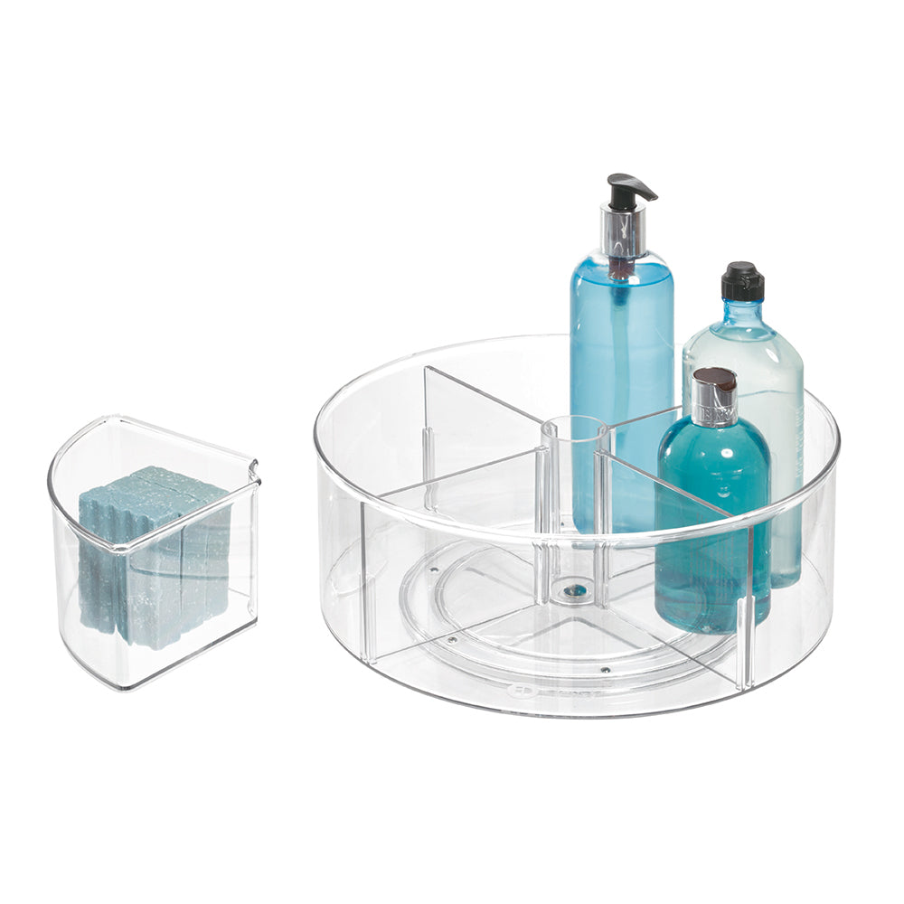 Idesign The Home Edit Deep Divided Storage/Organiser Turntable/Lazy Susan 29cm — image 4