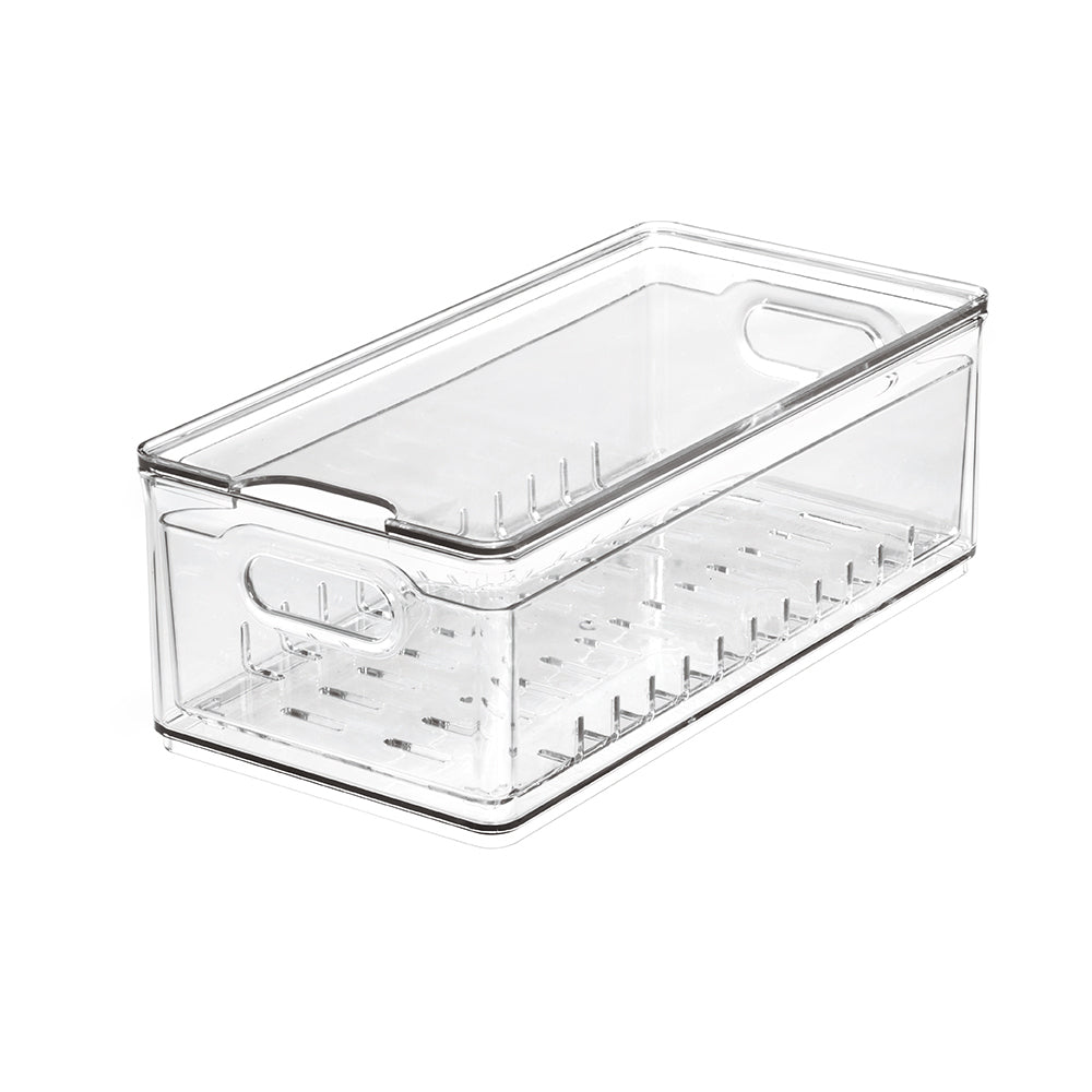 Idesign The Home Edit Berry Bin/Tub Fridge Storage/Organiser Clear Large 30cm