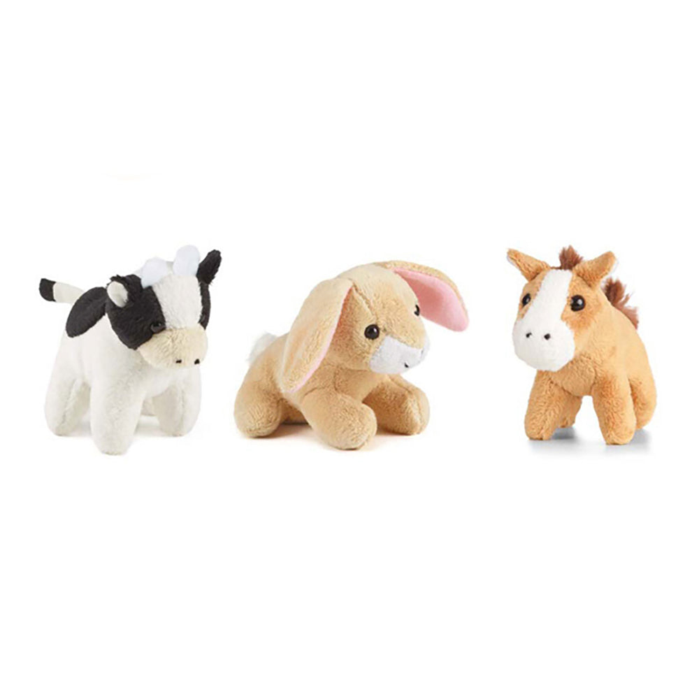 Living Nature Farm Mini Animal Buddies Toy Plush 9cm Kids/Child 10y+ Assorted (3 Pack)