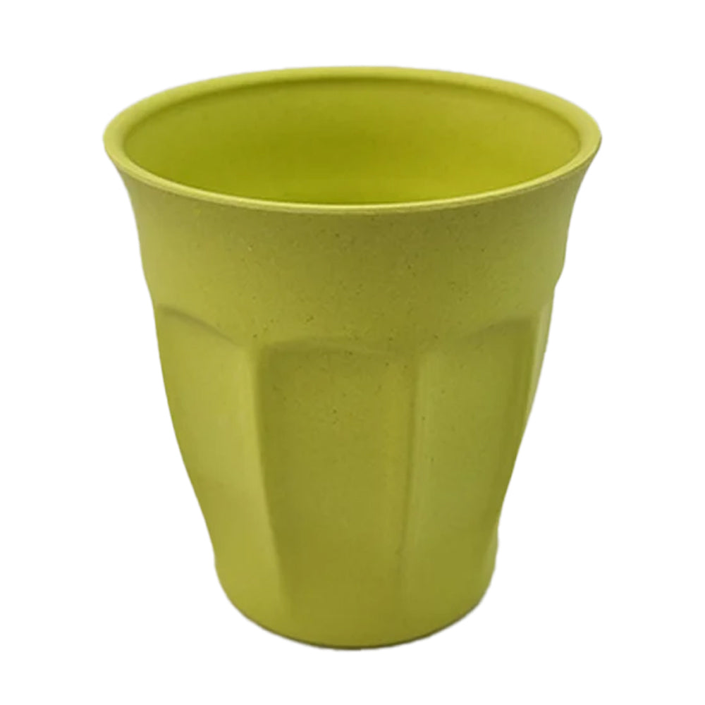 Eco Soulife 6pc EcoSouLife Bamboo Reusable Cafe Latte Cup Beverage Drinkware Lime 235ml (4 Pack)