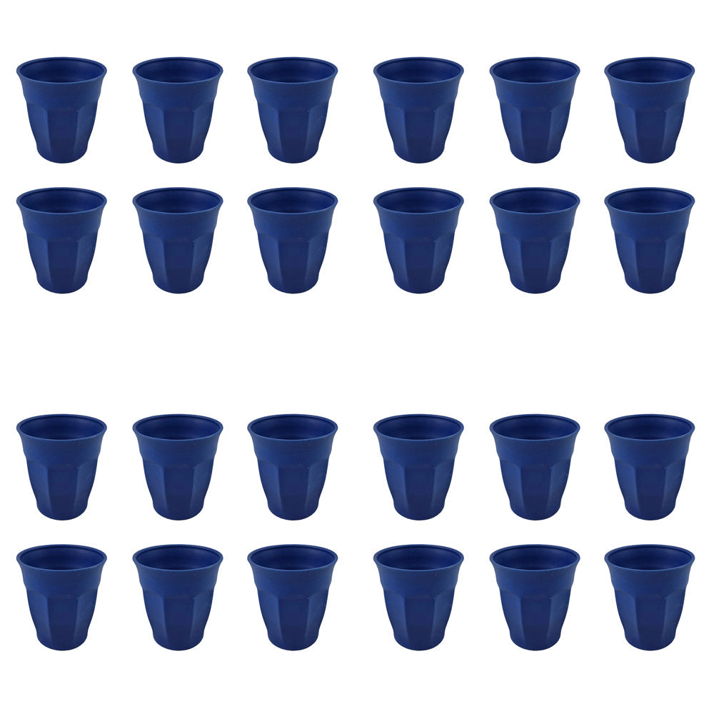 Eco Soulife 6pc EcoSouLife Bamboo Reusable Cafe Latte Drink Cup Standard Sky Blue 235ml (4 Pack)