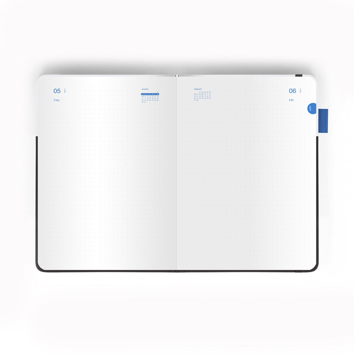 Any Day Now 2024 Daily Freestyler Dot Grid A5 Notebook Journal Black & Grey — image 2