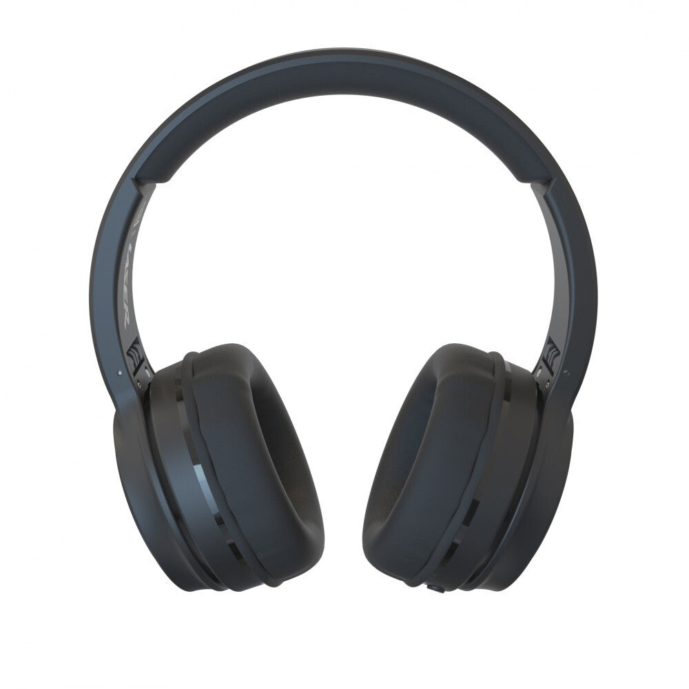 Laser Foldable Wireless Bluetooth Headphones Headset w Mic/40mm Driver — Black