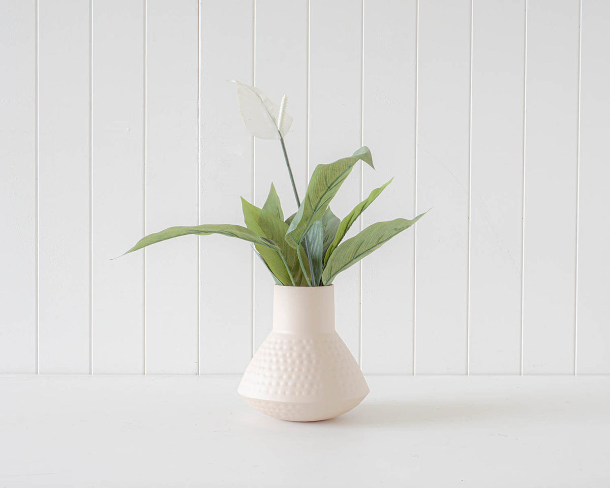 Rayell Alex Vase Beige Iron Home Indoor Plant/Flower Decor/Display 19x20x19cm — image 2
